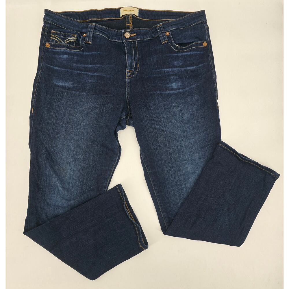 Big Star 
Dark Wash Maddie High-Rise Straight‎